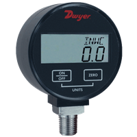 Series DPGA/AB & DPGW/WB Digital Pressure Gauge with 1% Accuracy